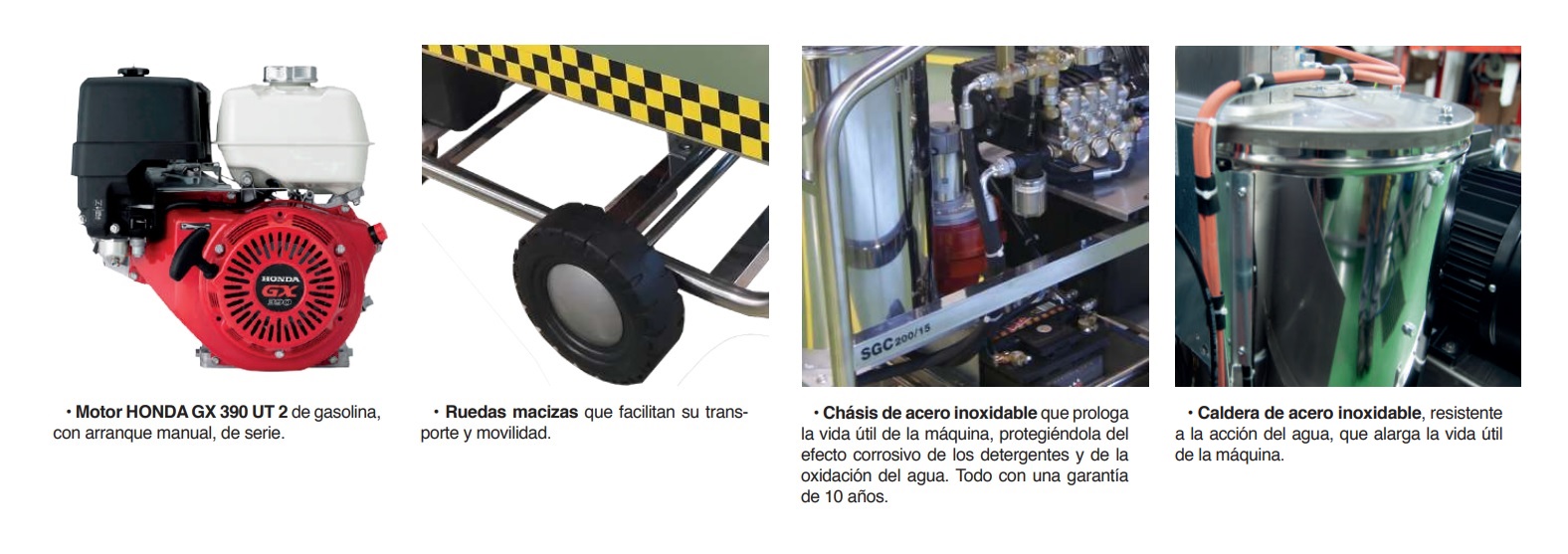 Hidrolavadora Autónoma SGC 200*15 Fria/Caliente - Imagen 3
